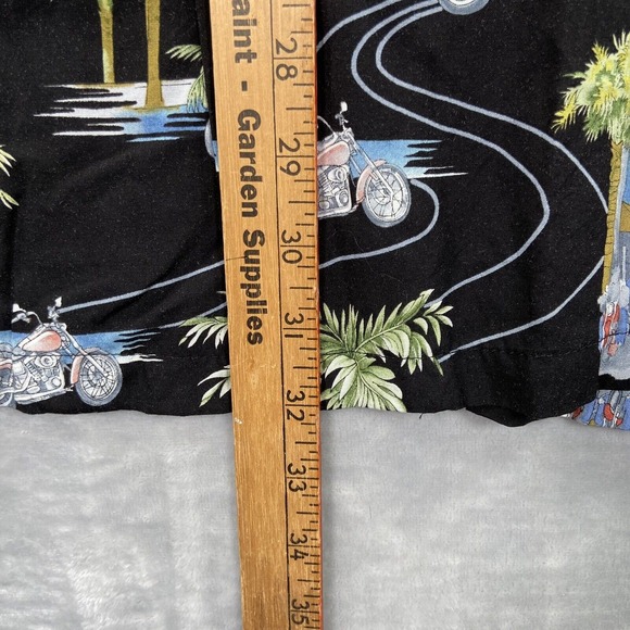 Harley Davidson Shirt men's XL Hawaiian Button Up Short Sleeve Summer Casual - Picture 12 of 13